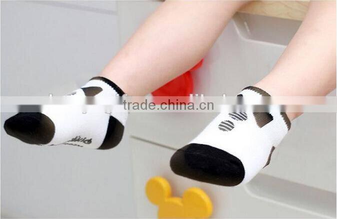 Lovely Baby Socks Cotton Material Black And White Socks Wholesale