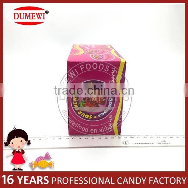 16g Fruit Flavor Bubble Gum with Sour Powder