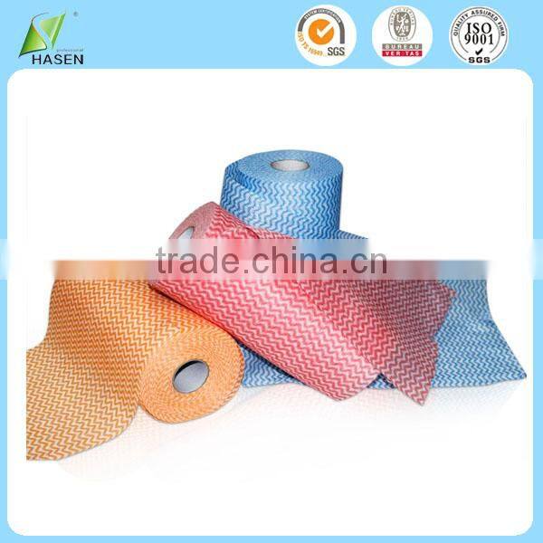China supplies perforated nonwoven cleaning cloth mini jumbo roll