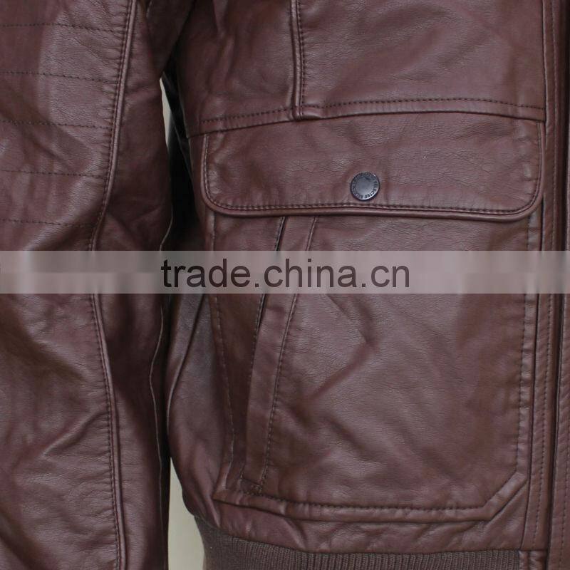 X-Men's Leather Bomber Jacket