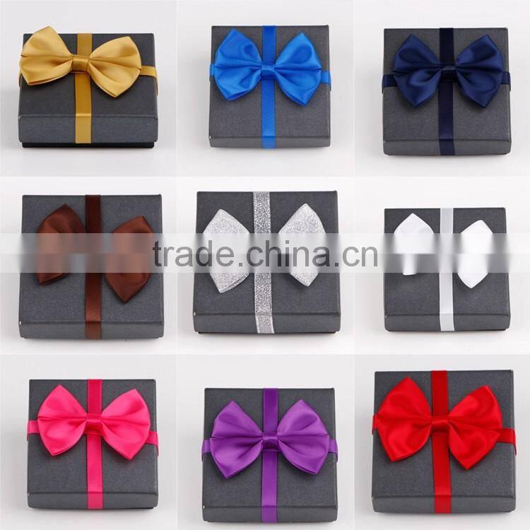 Wholesale satin ribbon elastic pre-tied ribbon bows