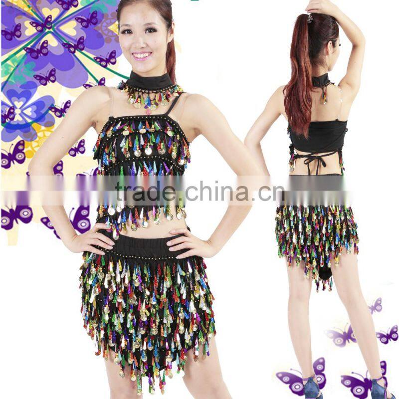 Shine Gold coin Club Sexy Dress Girl or lady summer party club dress