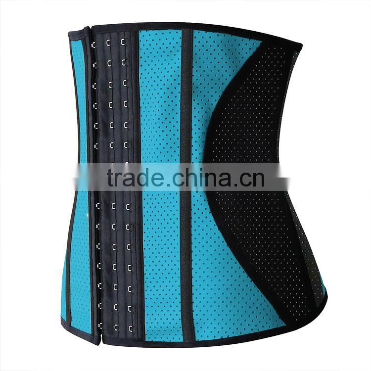 China Manufacturer New Latex Products Breathable Waist Trainer with Hole Design In Multiple Colors