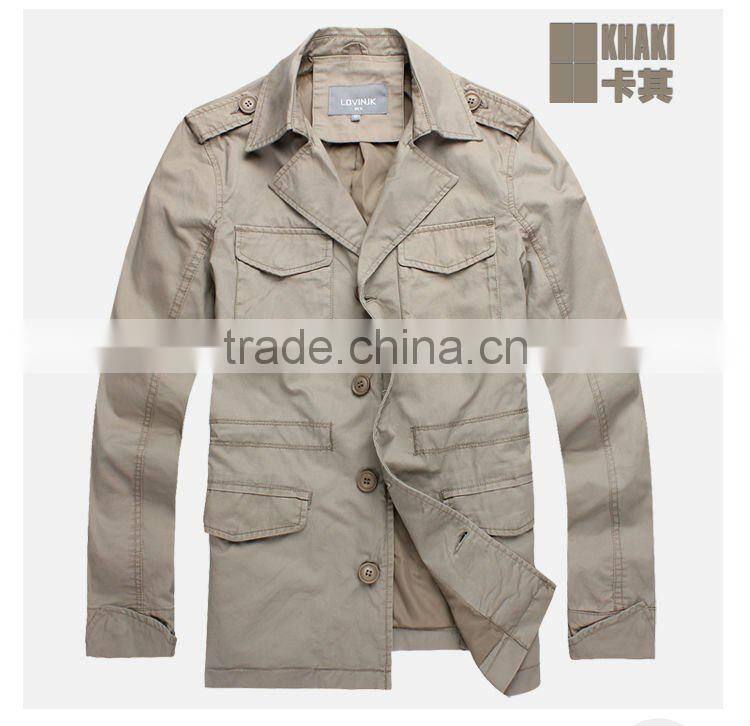 2014 new made in china STOCK cotton fabric jacket