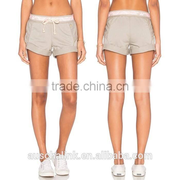 auschalink summer nice design cheap sport jogger shorts women