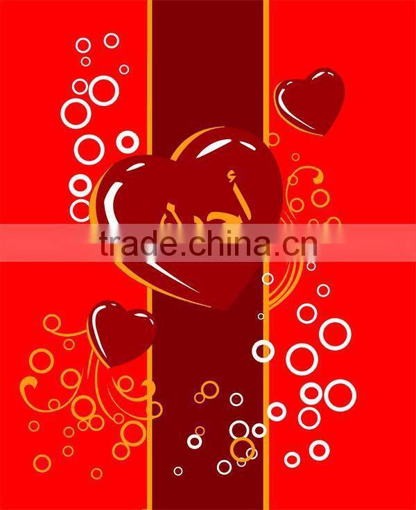 small broken flower screen stamped raschel blanket/mink royal blanket/piping blanket