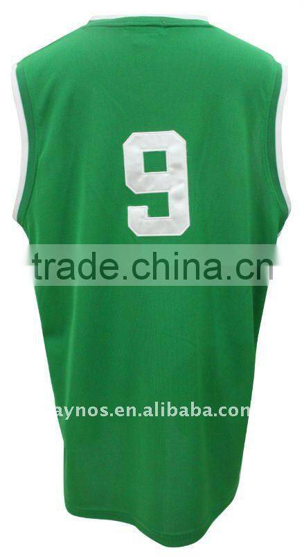 Basketball shirt with emboidery number