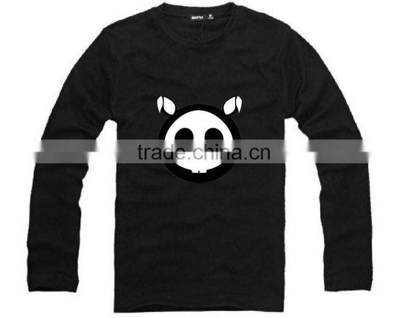 adult o-neck plain polyester/cotton sweatshirt custom wholesale from ningbo china