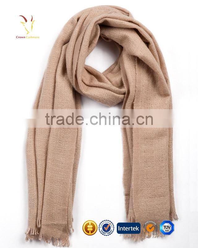 Pure Mongolian Cashmere Plaid Blanket Fringe Scarf And Shawl