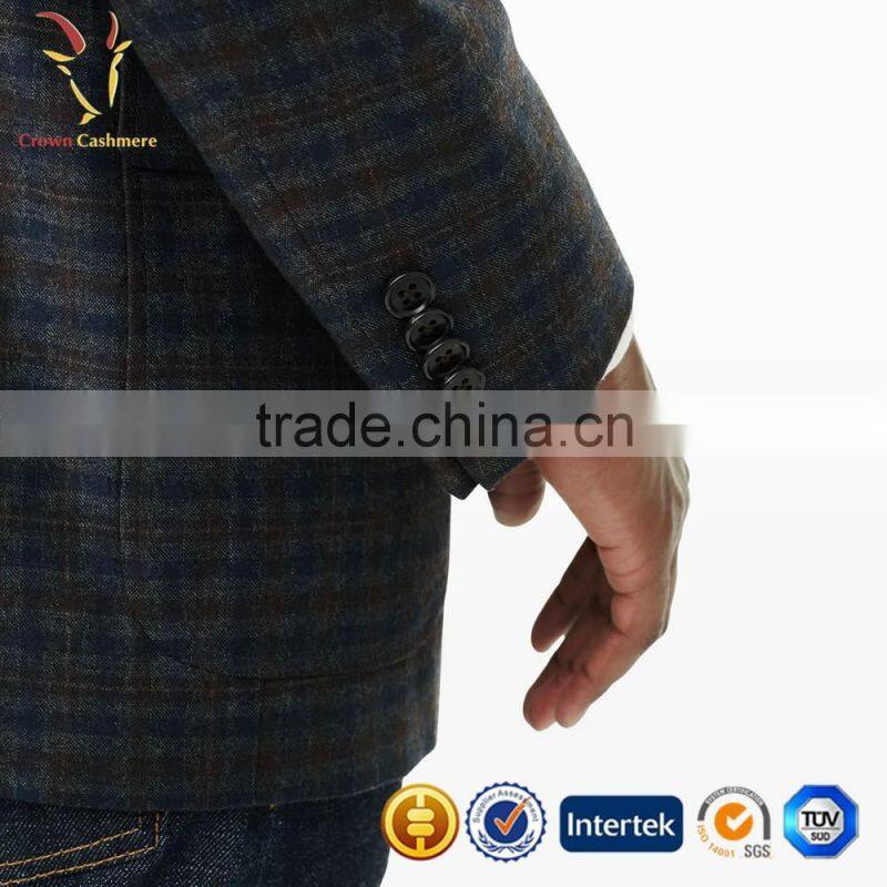 Mens Wool Blend Casual Suit