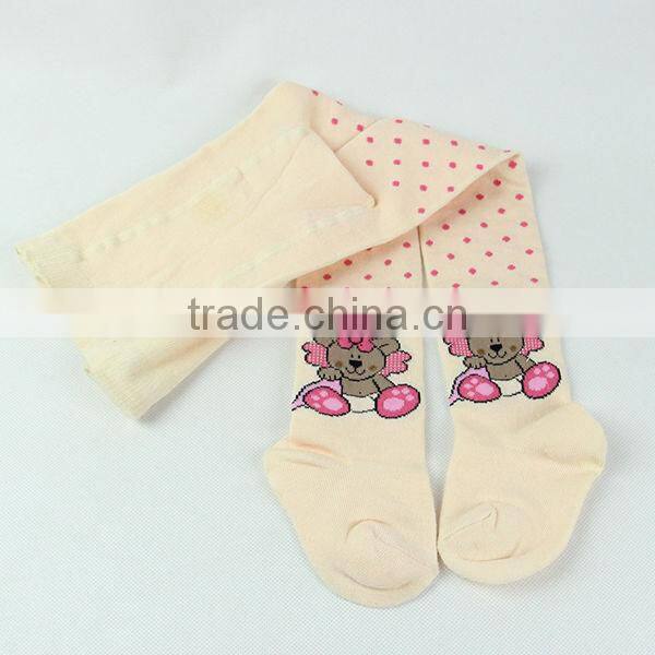 Comfortable cotton pantyhose tights for girls with nice cartoon