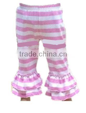100% cotton baby children clothes factory wholesale girl knitted ruffled pink pants kid cotton petti shorts