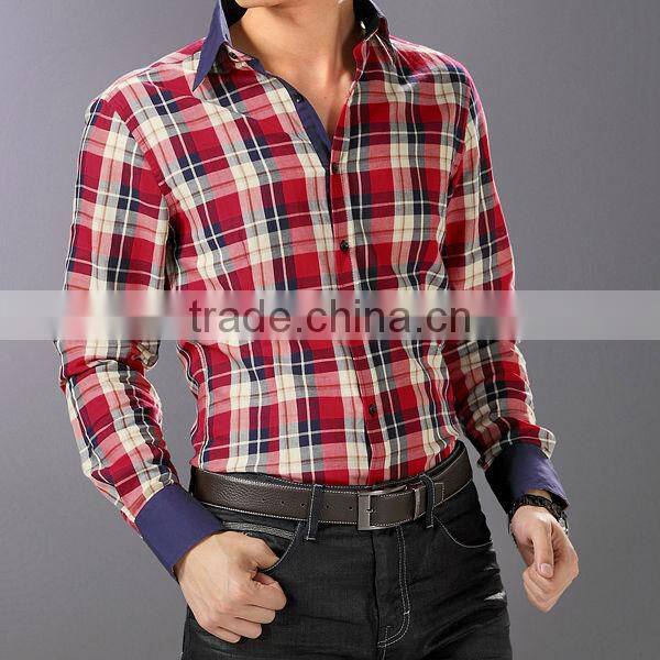 100%cotton casual men shirt with printing design
