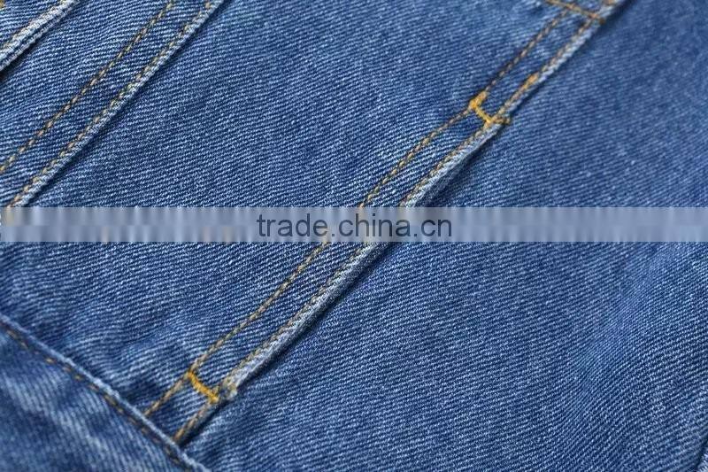Dark blue washed jeans women in new model down denim jacket