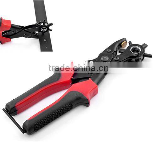 Jewelry Tools Red Hand Pliers Leather Belt Hole Punches