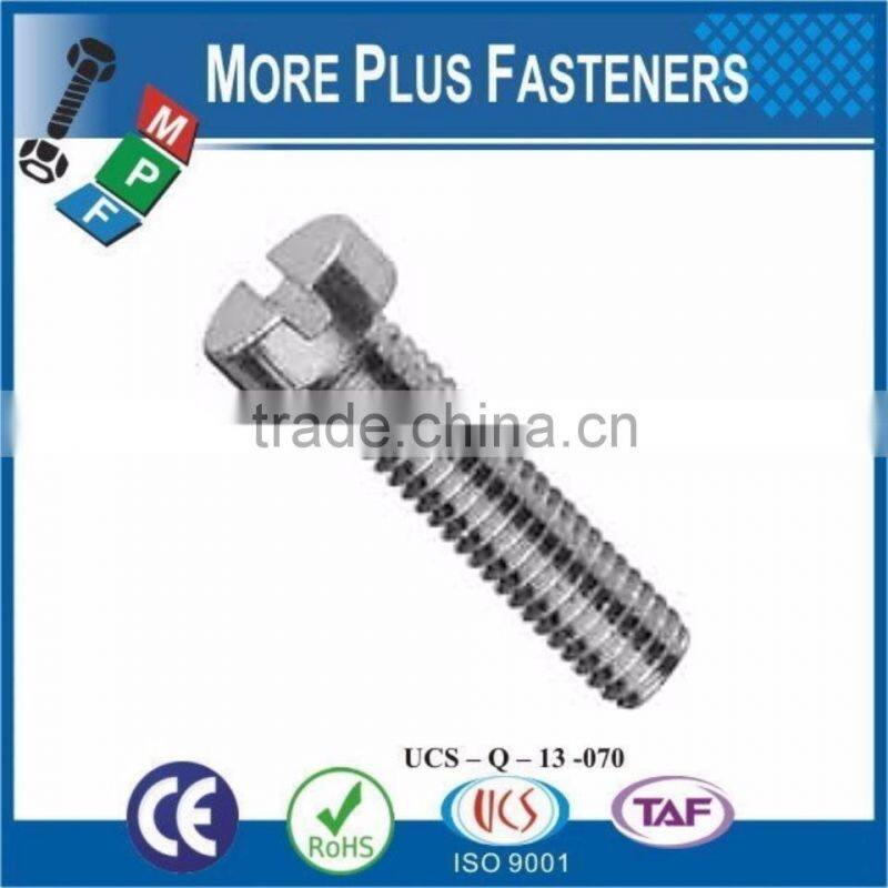Made in Taiwan Slotted Cheese Head Bolt Machine Screw Metric Coarse Stainless Steel Brass Zinc Finish