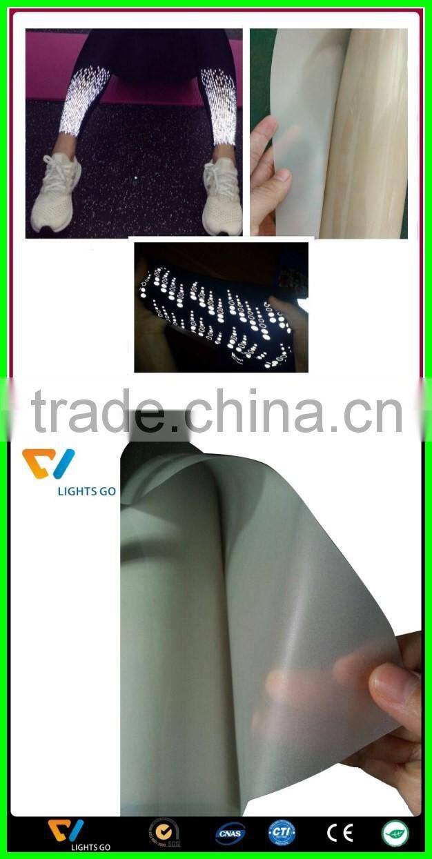 Professional Manufacturer Commercial Grade Conspicuity Mylar Material Retro Reflective Vinyl / Plastic Sheeting