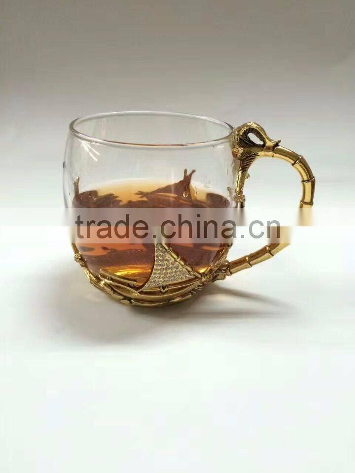 coconut camel coffe glass cup promotion arabic coffee mugs gift