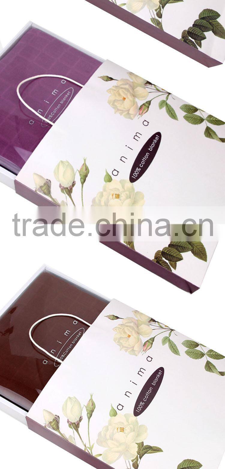 cheap hot sale gaoyang china wholesale yarn dyed 100%cotton gauze bedroom towel blanket 200*230cm