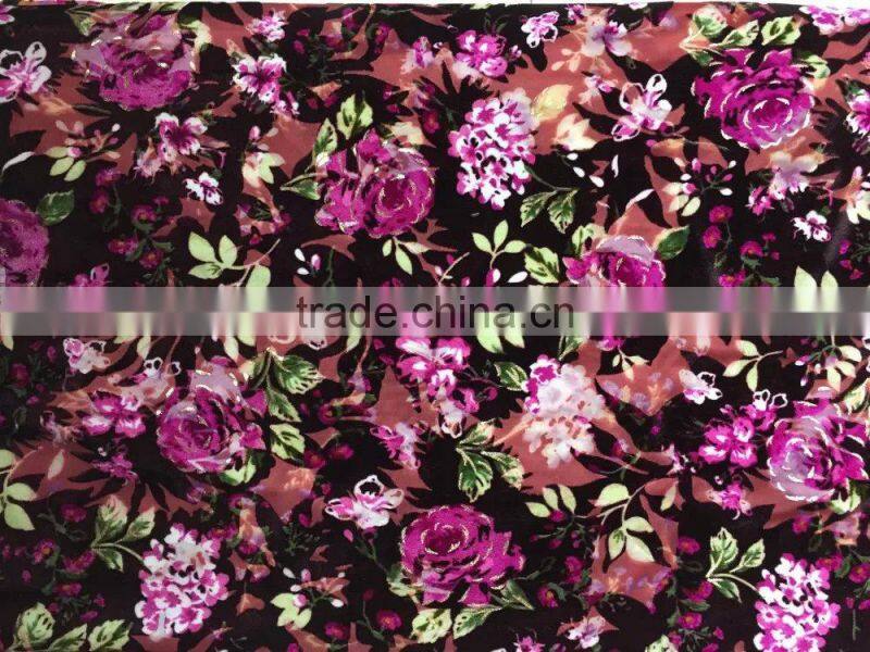 knit burnout velvet for garments