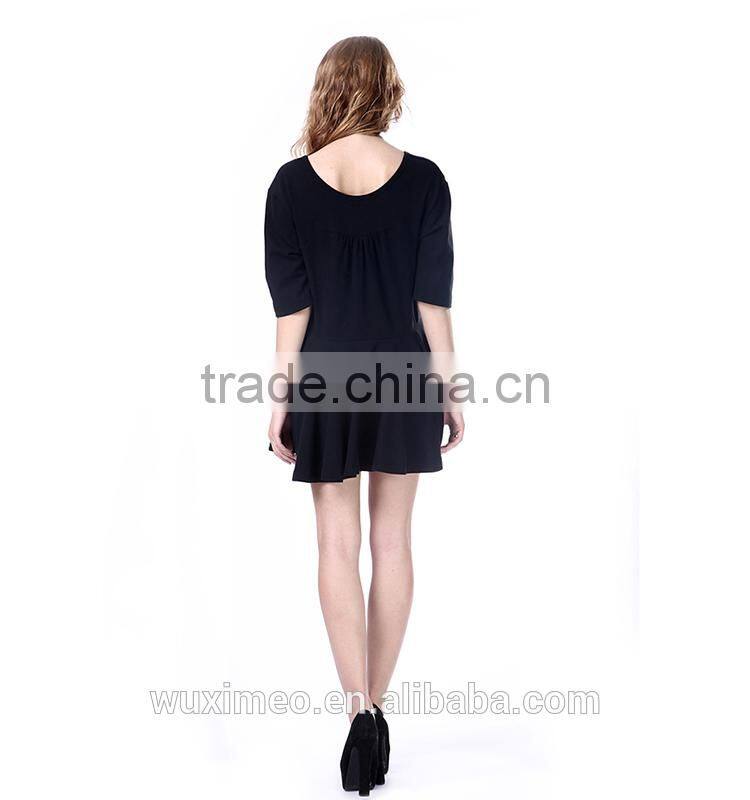 Customized size XS-XXXL OEM Producing Factory Spring Autumn Summer fashion casual dress for lady100%internal quality check