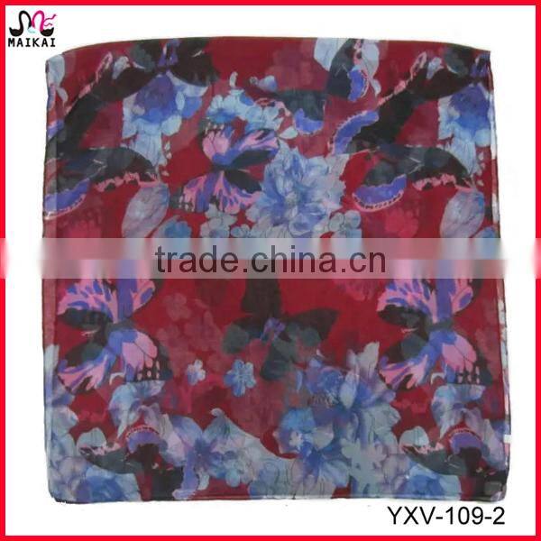 Classic leopard design animal printed polyester scarf