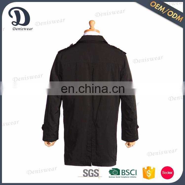 Wholesale price turn-down collar working clothes trench coat
