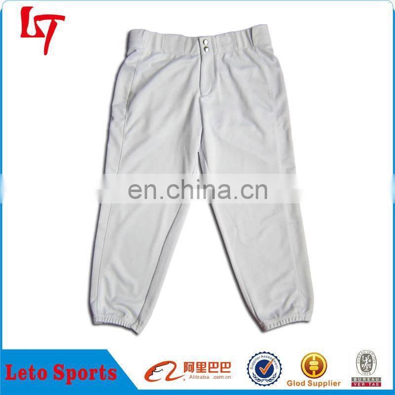 white classical button polyester spandex blank stretch bottoms lady trousers