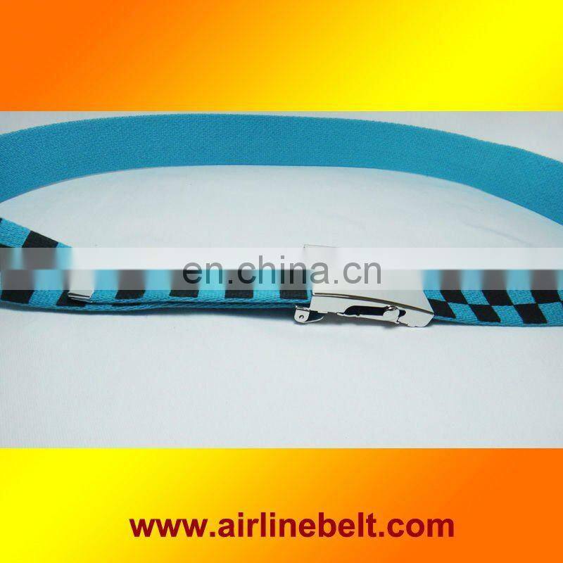 Top quality fashionable cotton clip belts,clip buckle cotton belts
