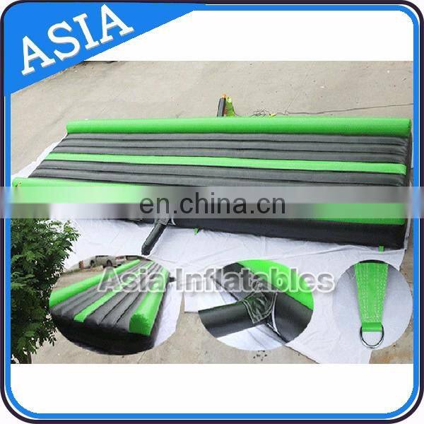 Inflatable rubber running track mat /gym mat with electric blower
