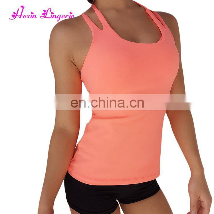 Dropshipping Girls Black Harness Sports Slimming Tank Top Factory