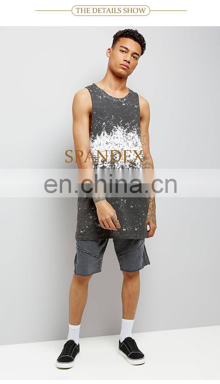 cheap custom digital printing summer casual mens long t shirt