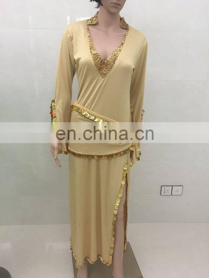 Glittery long Islamic dubai arabic saidi muslim gown robe dress clothing GT-1064