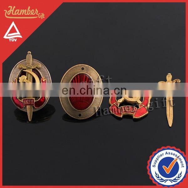 Multilayer military lapel pin badges