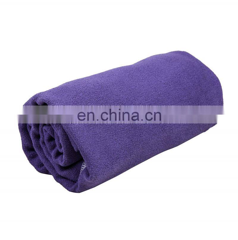 Anti-slip Custom Logo Absorbent Microfiber Unique OEM Yoga Mat Towel