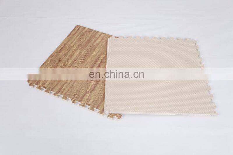 EVA Interlocking Exercise Wooden Forest Puzzle Play Foam Floor Mat
