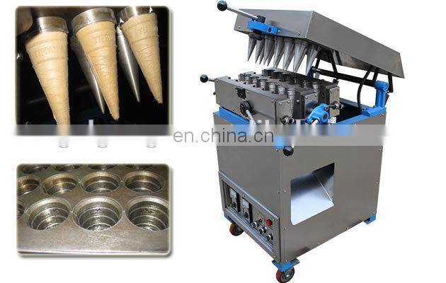 CE Approved Pizza Sugar Cone Egg Waffle Rolling Machinery Ice Cream Cone Making Machine