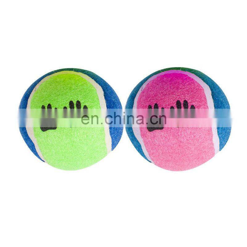 promotional hot sale green rubber tennis ball for pet