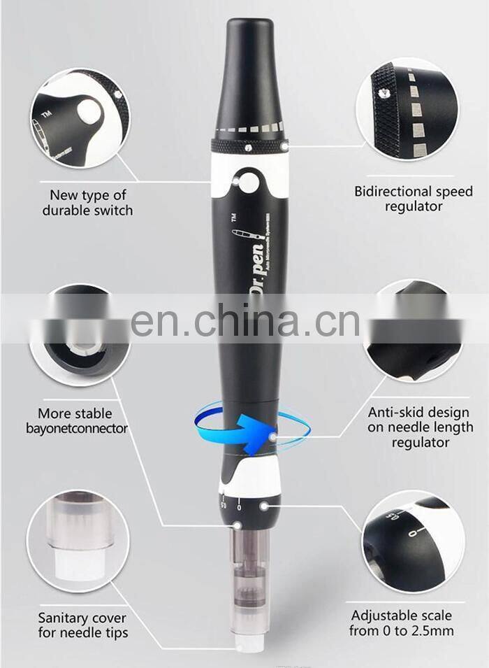 Adjustable Derma Rolling Electric Micro Needle Derma Pen For Anti-Aging