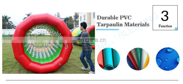 Colorful inflatable rolling tubes/inflatable water roller/big water walking ball