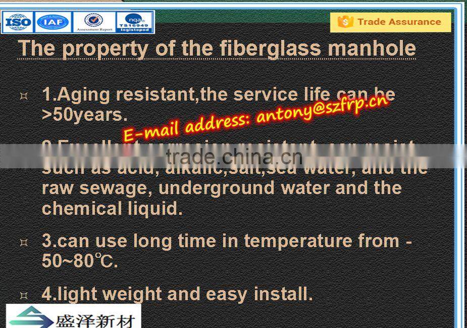 FRP manhole cover with locking and standard EN BS