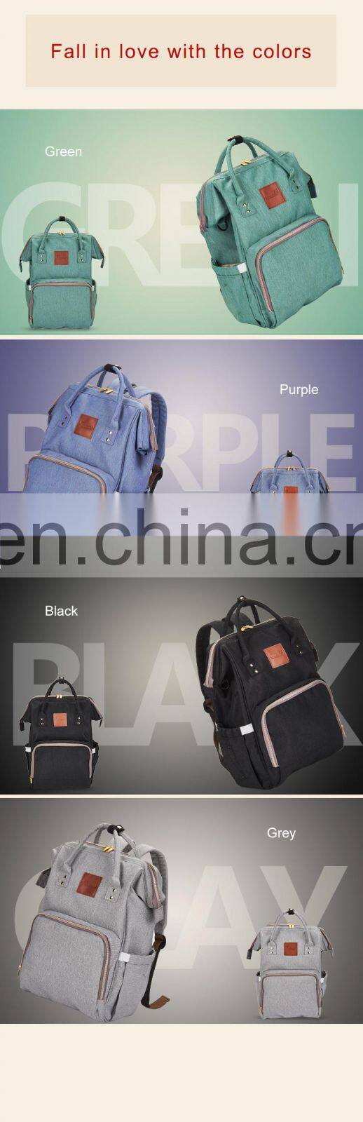 2018 factory baby diaper large space backpack mommy bag