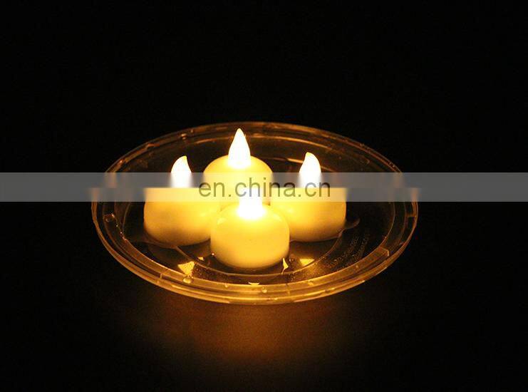 Waterproof plastic RGB color changing flameless led light candle