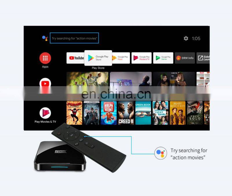 4GB 64GB TV BOX 4K HDR 3D mo-vie Android 9.0 ATV OS Certified KM3 TV Box Home Theatre Center Box