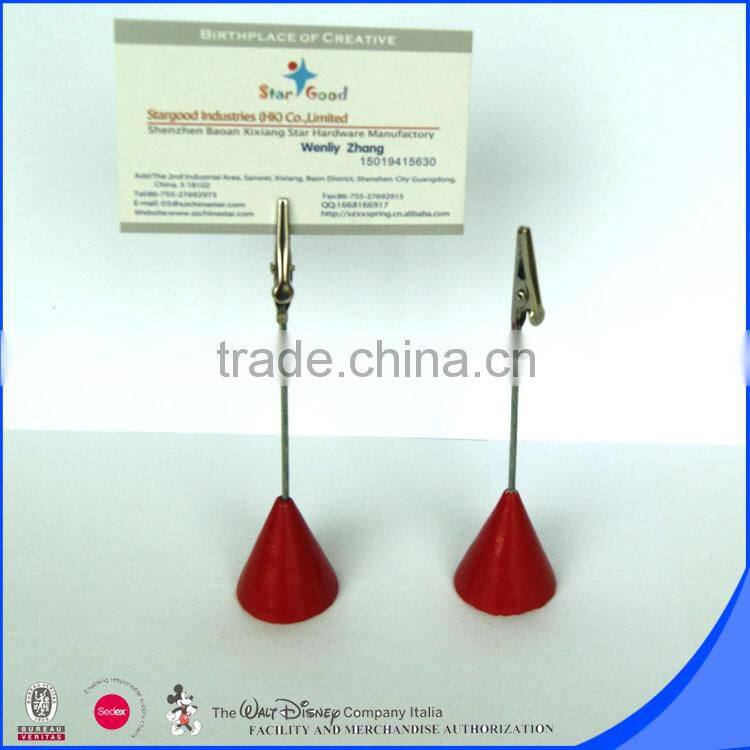 Custom shape Magnetic memo clip with alligator clip