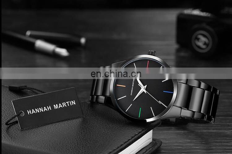 HANNAH MARTIN HM-17552 Men Business Original Brands Watches Stainless Steel Simple Charm Man Brand Watch Custom Logo