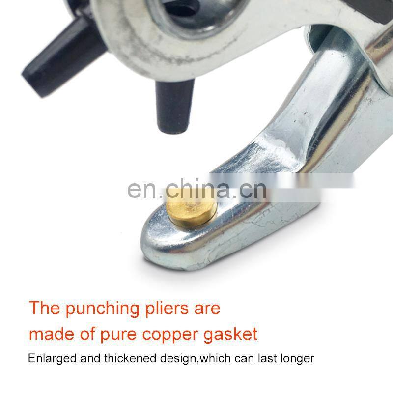 Leather Belt Hole Punch Plier Eyelet Puncher Revolve Sewing Machine Bag Setter Multi-function punch tool