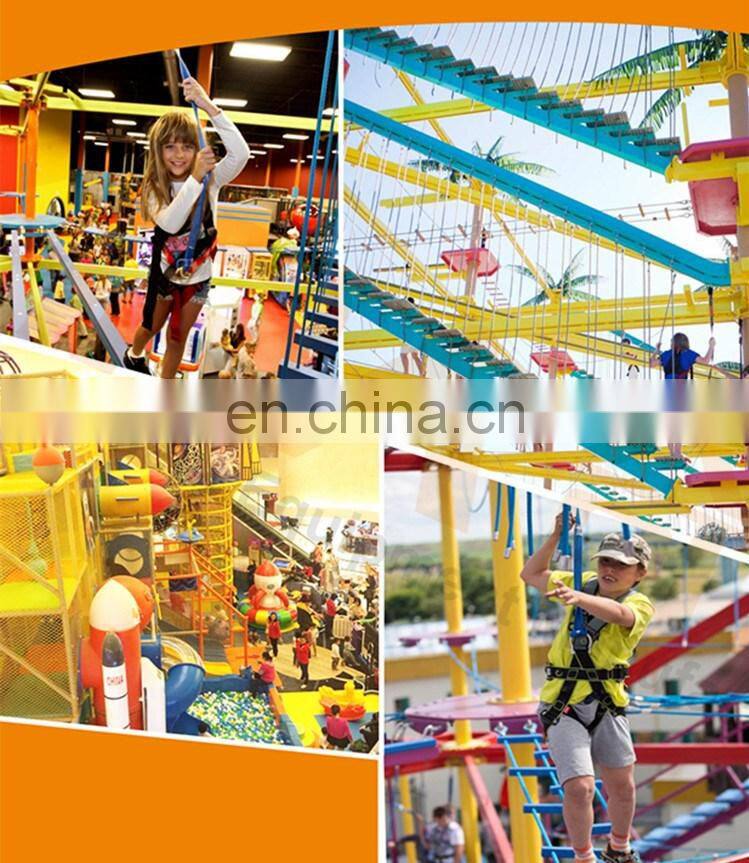 Adventure Playground Challenge Outdoor Obstacle Treetop Rope Course Equipment