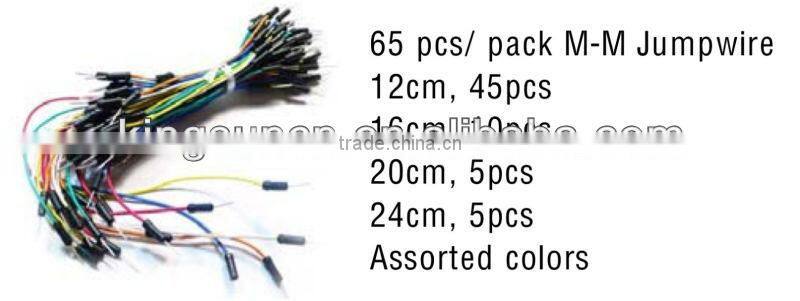 solderless breadboard JUMP WIRES qty 65/75 strips