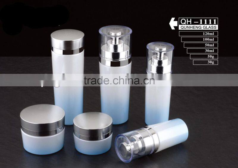 Fancy glass cream jar cosmetic cream jars